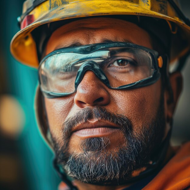 Foto retrato de um trabalhador de fábrica