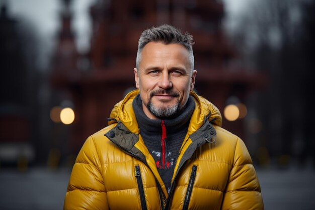 Retrato de um trabalhador petrolífero habilidoso em uniforme operando máquinas em um local de plataforma de perfuração movimentado