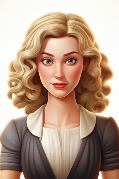Foto retrato de uma bela mulher com cabelos loiros e olhos verdes