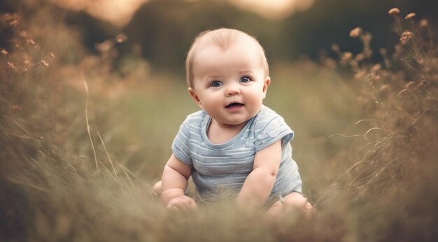 retrato de uma criança bonito bebê em fundo abstrato criança bonita em fundo
