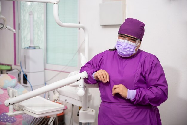 Retrato de uma dentista mexicana