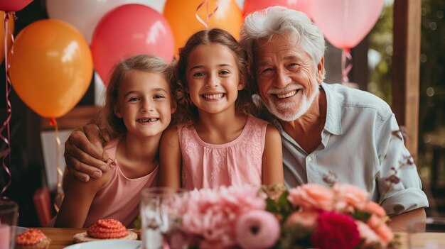 Retrato de uma família feliz