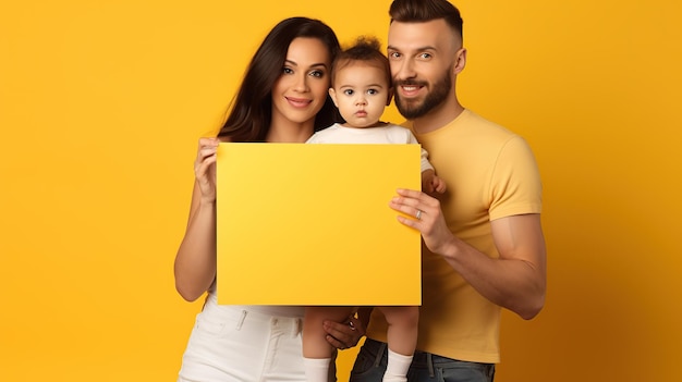 Foto retrato de uma jovem família