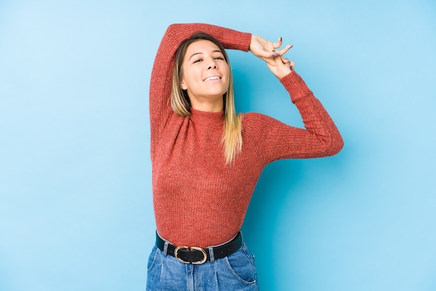 Foto retrato de uma jovem linda