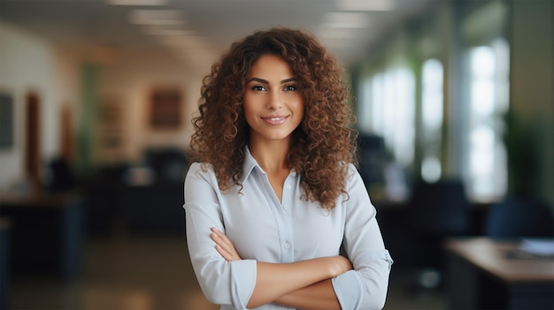 retrato de uma jovem mulher sorridente