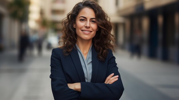 retrato de uma jovem mulher sorridente