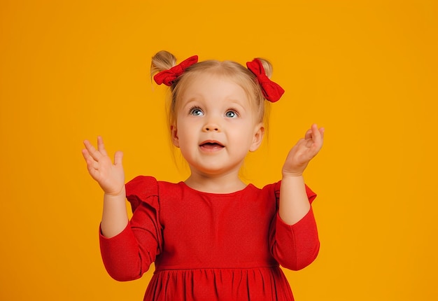 Retrato de uma menina bonita sorrindo