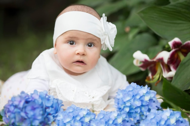 Retrato de uma menina de seis meses