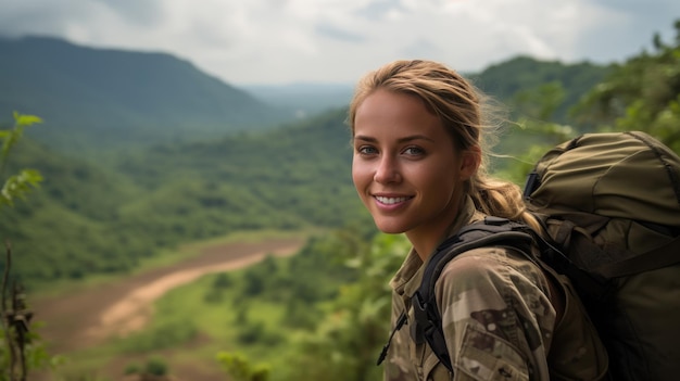 Retrato de uma militar