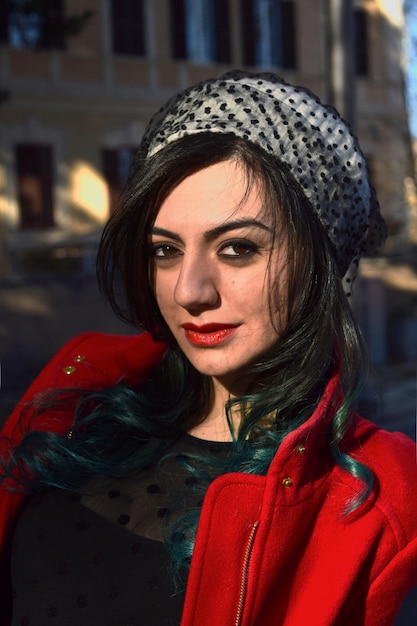 Retrato de uma mulher bonita