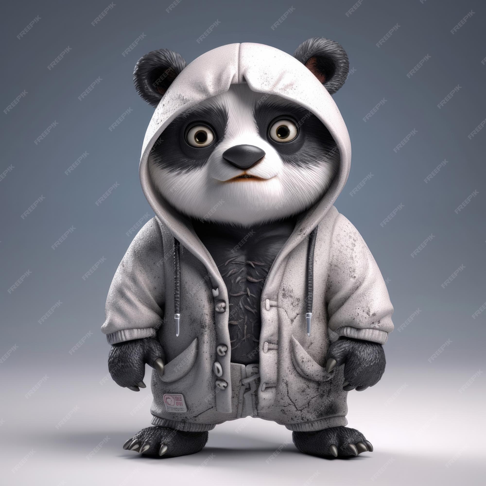 urso panda ícone de estilo desenhado personagem realista 4218566 Vetor no  Vecteezy