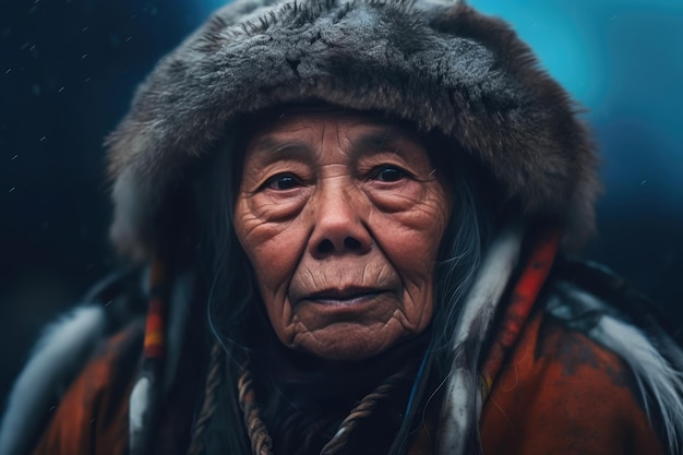 Retrato de Xamã Inuit