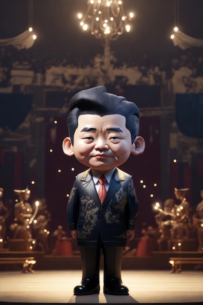 retrato de Xi Jinping