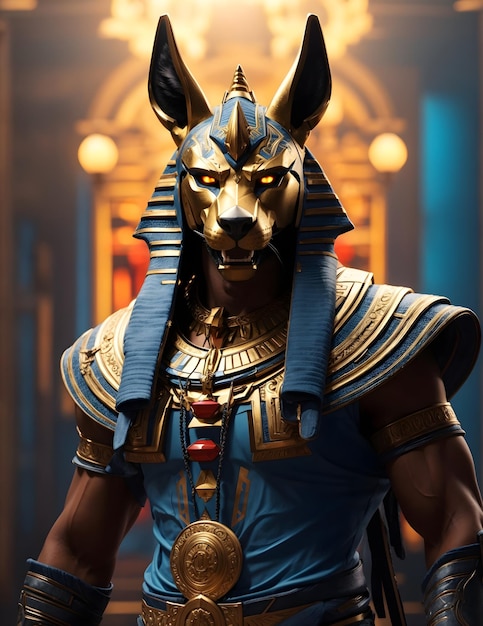 Retrato de Dios Anubis