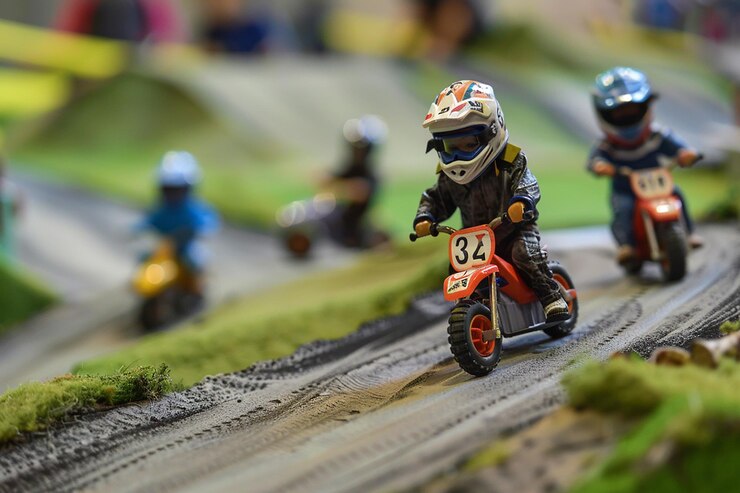 Foto retrato do fastpaced racing act