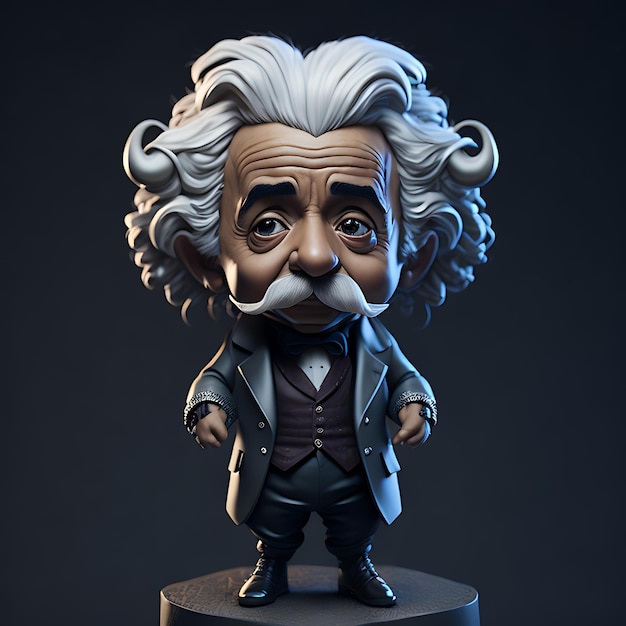 Retrato do personagem Albert Einstein