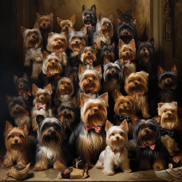 retrato do yorkshire terrier