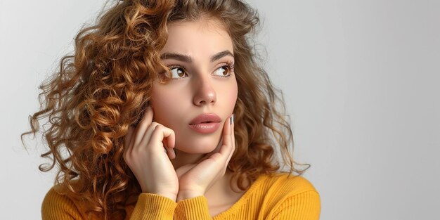 Retrato de una elegante mujer tailandesa en una foto de moda detallada