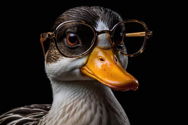 Foto el retrato elegante del pato