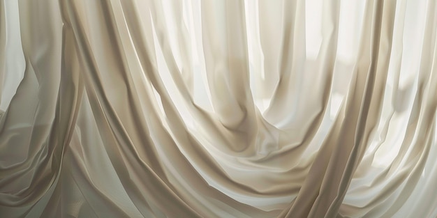 Foto retrato de las elegantes cortinas