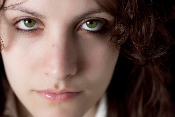Foto retrato em close-up de uma adolescente