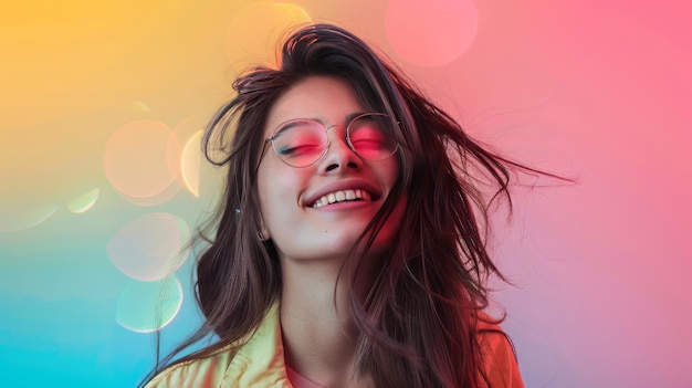 Retrato enérgico de estudio de mujeres de orígenes coloridos y diferentes profesiones