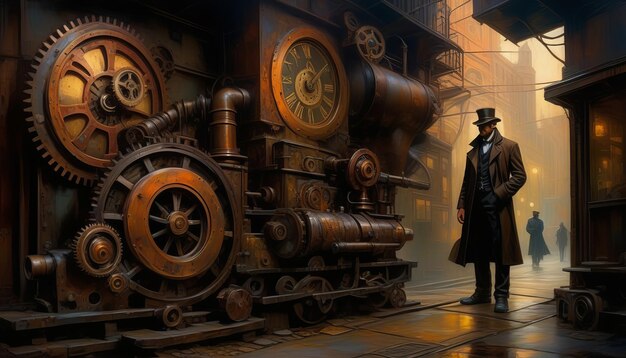 El retrato enigmático de la intriga steampunk