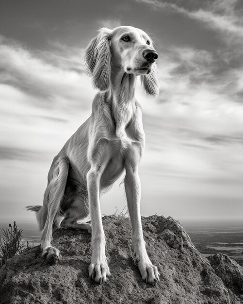 retrato épico de cão