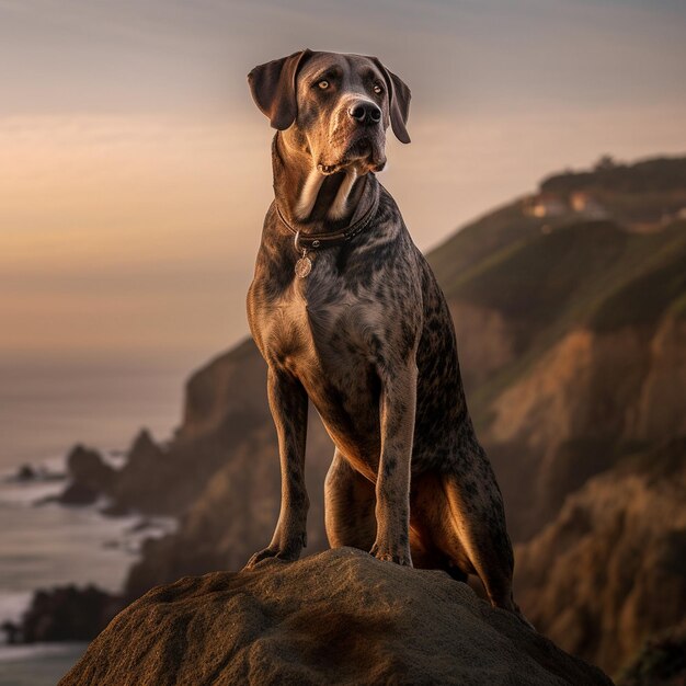 retrato épico de cão