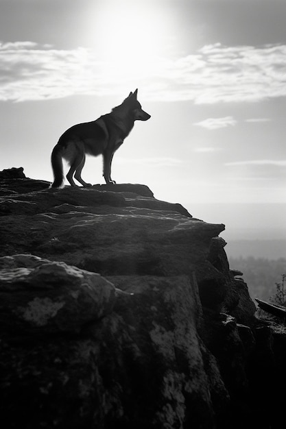 retrato épico de cão