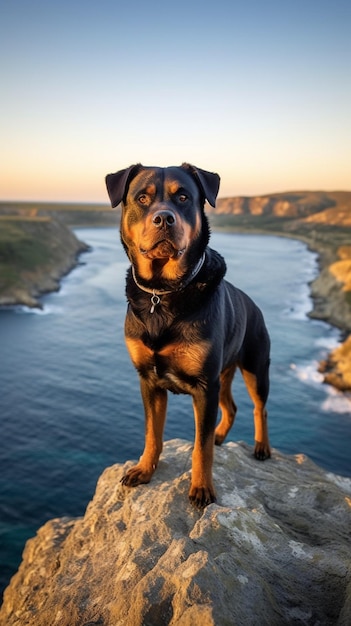 retrato épico de cão