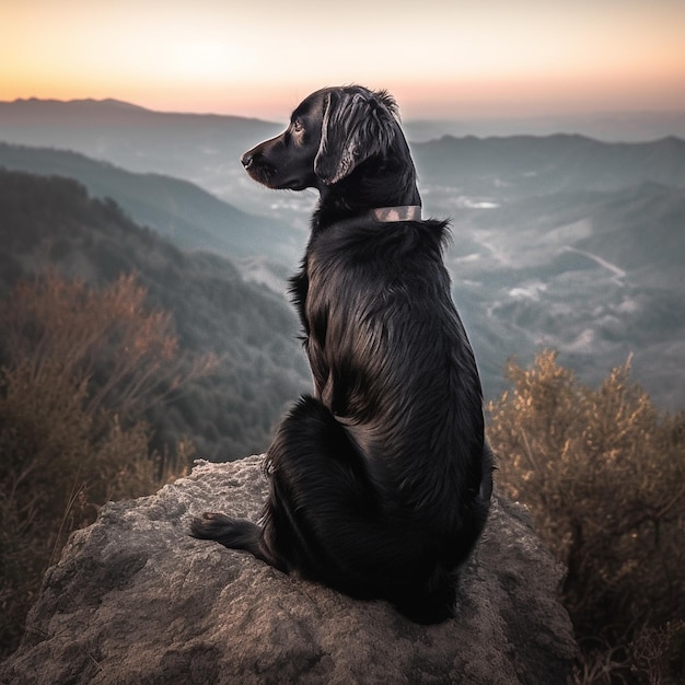 Retrato épico de un perro