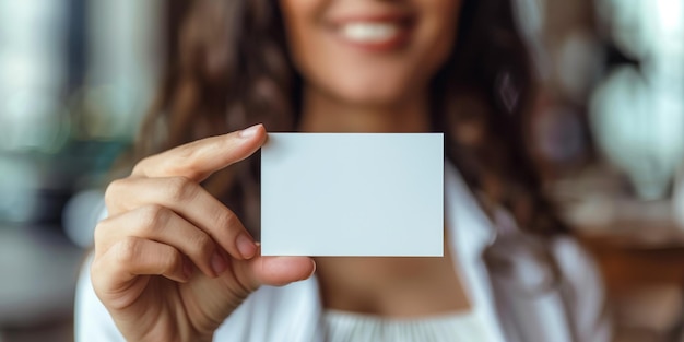 Retrato de estudio de una hermosa mujer joven posando con una pantalla blanca