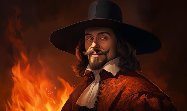 Foto el retrato ficticio de guy fawkes ahora se celebra durante la noche de las hogueras en el reino unido