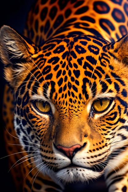 Retrato de una fotografía de jaguar Ilustraciones generativas de IA