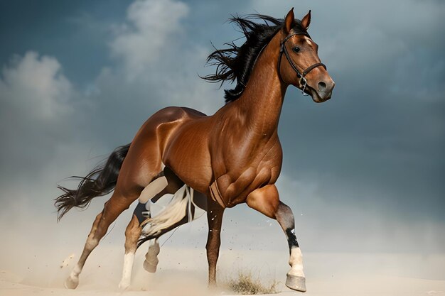 Un retrato fotográfico del caballo frisón