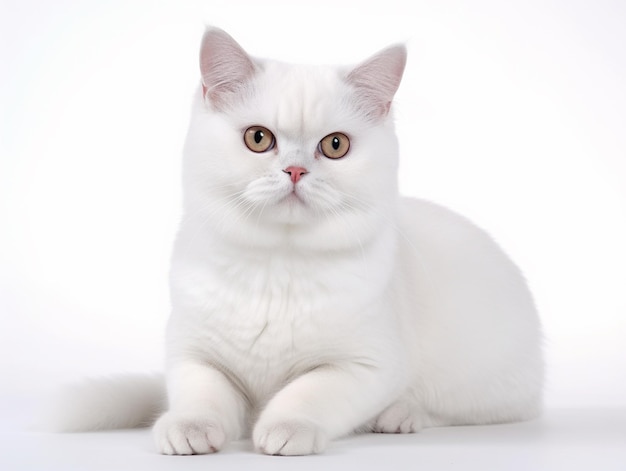 Un retrato de un gato británico de pelo corto