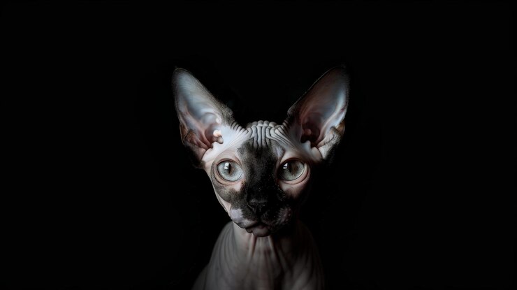 Retrato del gato esfinge