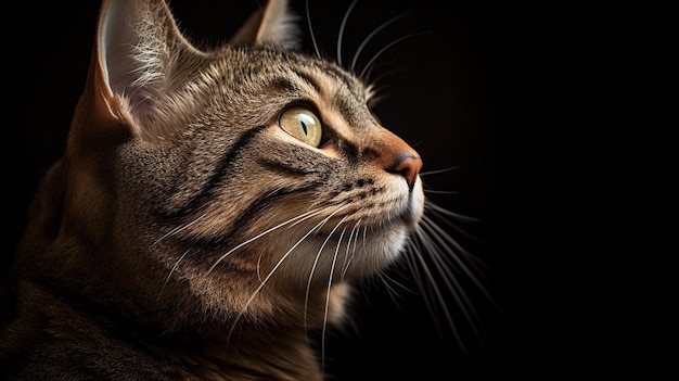 retrato gato HD 8K fondo de pantalla Imagen fotográfica de archivo