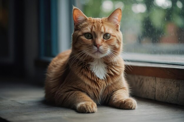 retrato de un gato hermoso