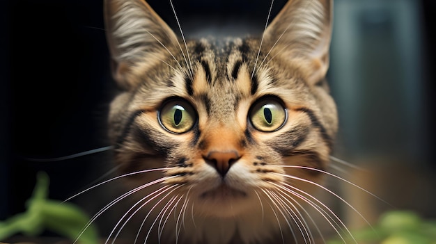 Retrato de un gato en primer plano