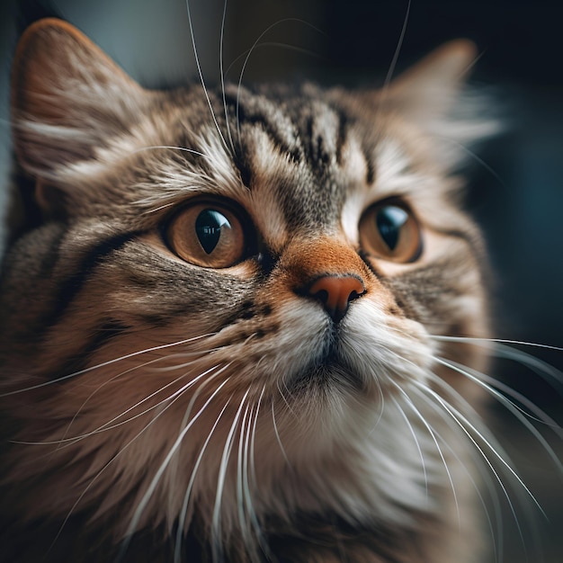 Retrato de un gato en primer plano