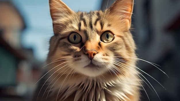 Retrato de un gato en primer plano