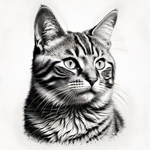 retrato de un gato