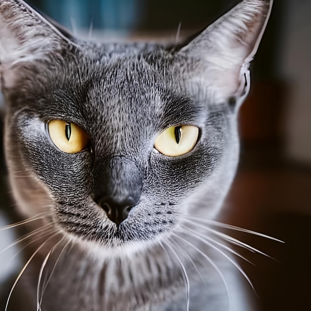 retrato de un gato