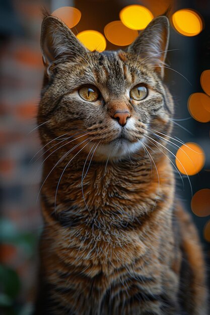 Foto el retrato de un gato