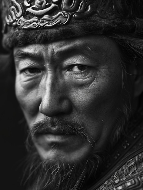 Retrato de Genghis Khan el gobernante del mundo