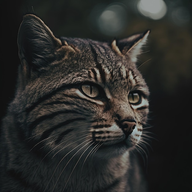 retrato gerado de um gato