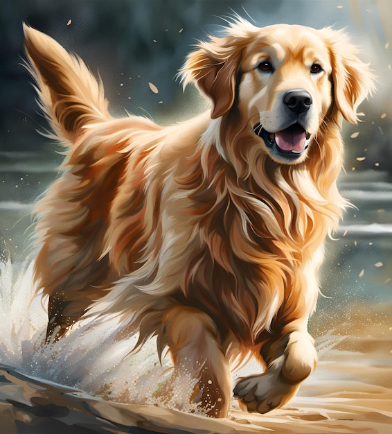 Retrato de Golden Retriever