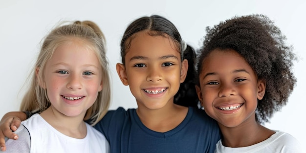 retrato de grupo de niños IA generativa